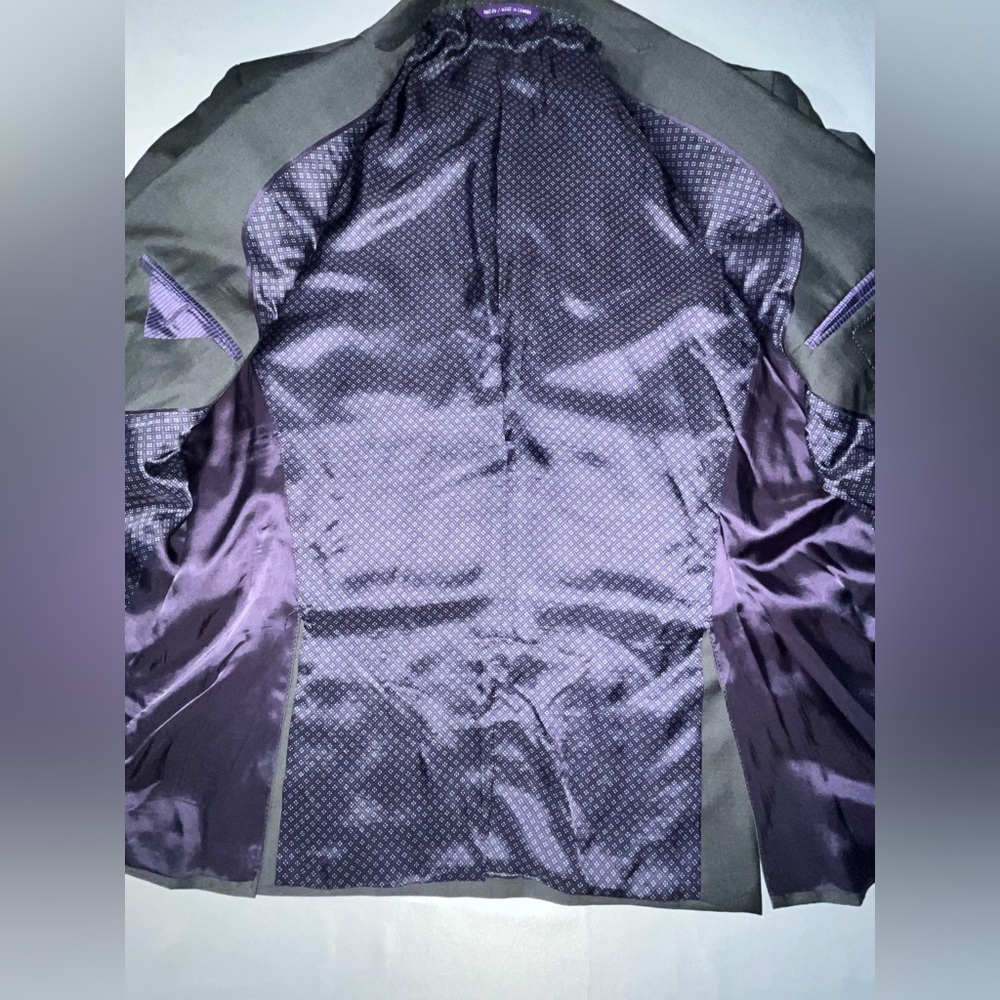 Ted Baker Endurance 100% Wool Suit Coat Jacket w/Purple Liner - Picture 8 of 14